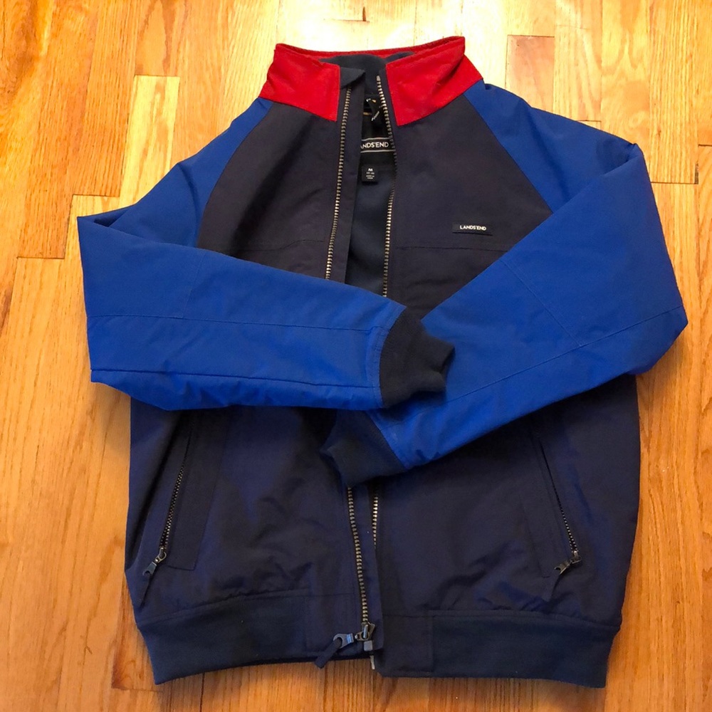 NWOT Lands End Men M winter shell lined fleece
